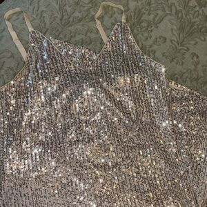 Mini Sequin Dress 🪩✨🩶